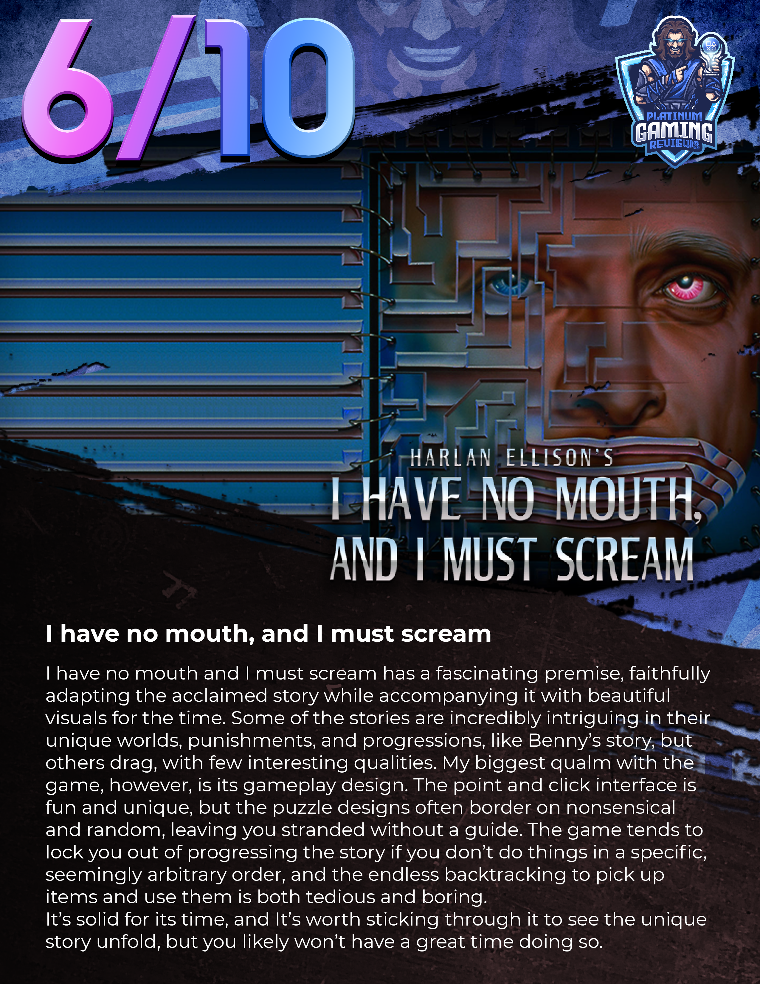 I have no Mouth, and I Must Scream